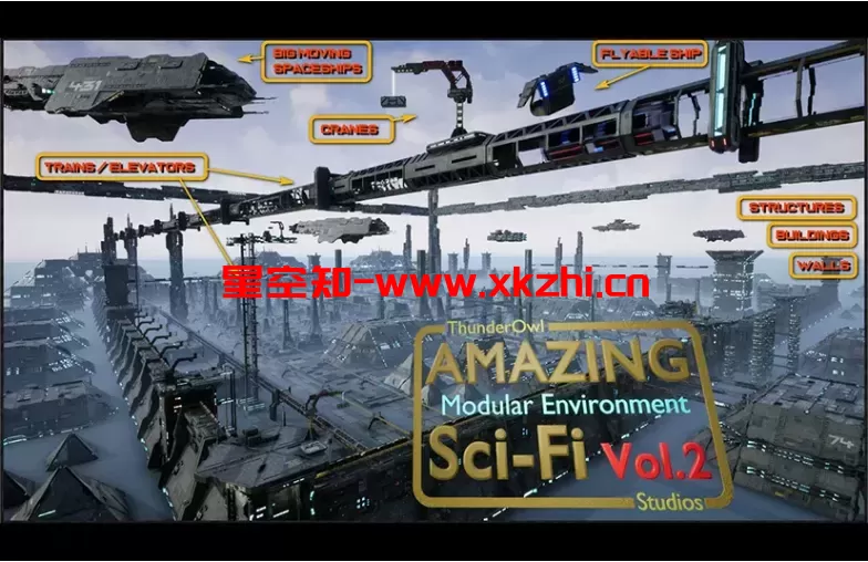 科幻飞船基地星战场景 – Amazing Sci-Fi Vol.2 “SE”