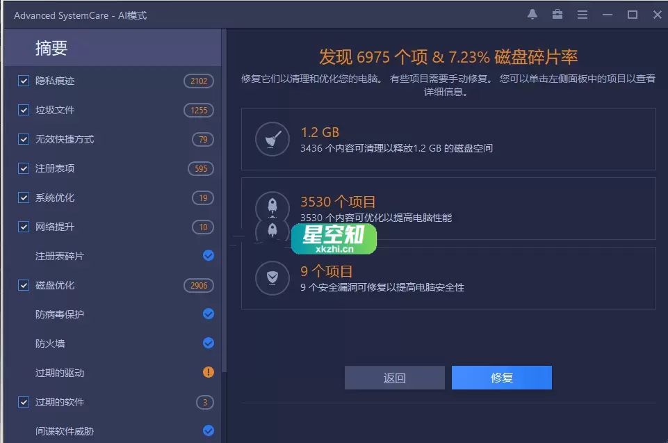 系统清理维护Advanced SystemCare 15 Pro v18.3.0.240 特别绿色便携版