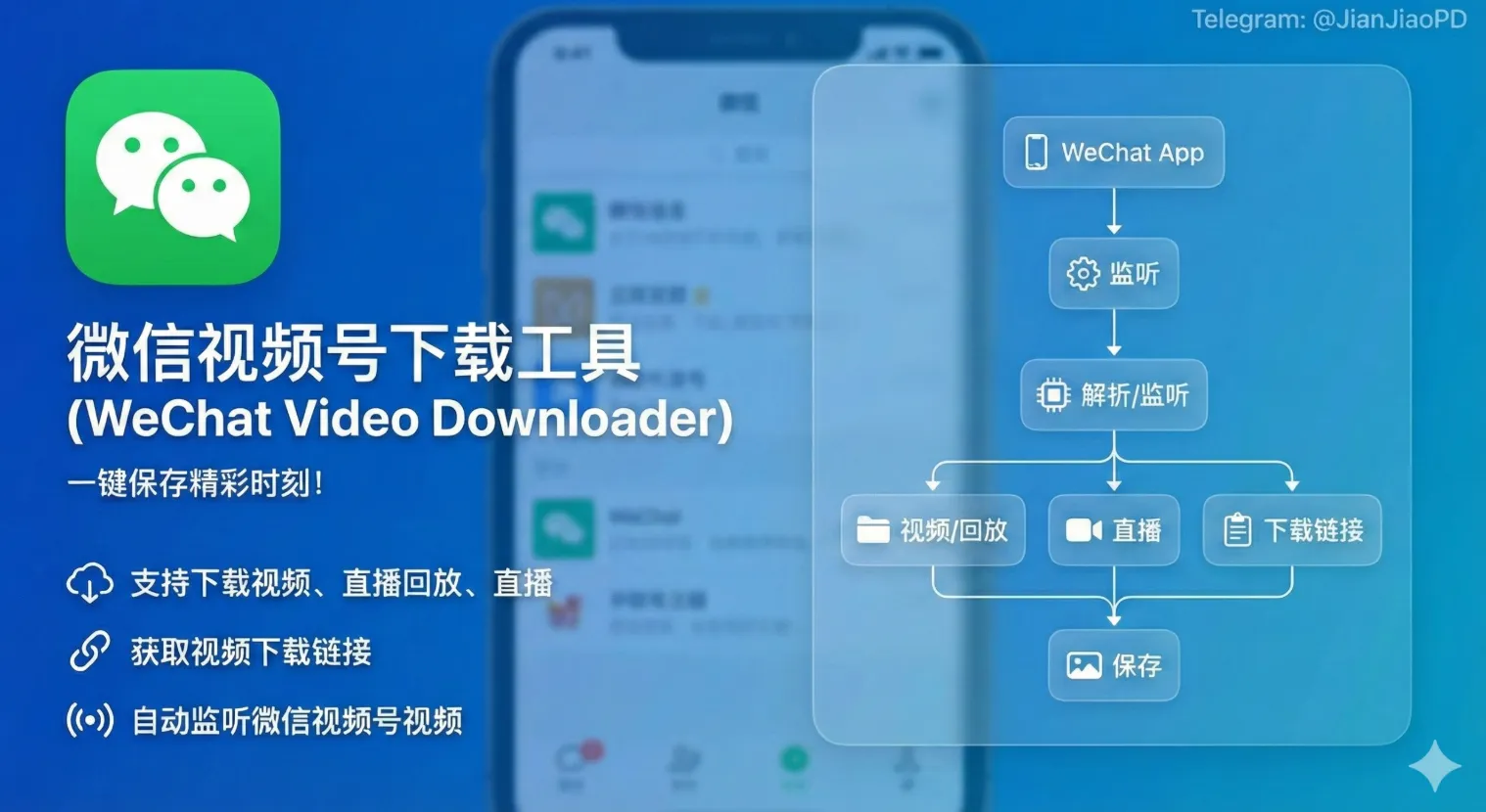 微信视频号下载工具 v2.5「支持直播回放、视频号视频」-星空知